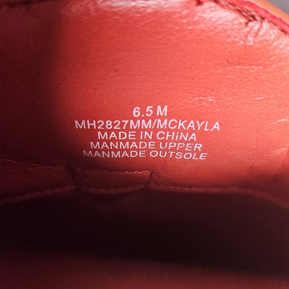 Mia Women's McKayla Red Western Half Boots - Picture 8 of 8